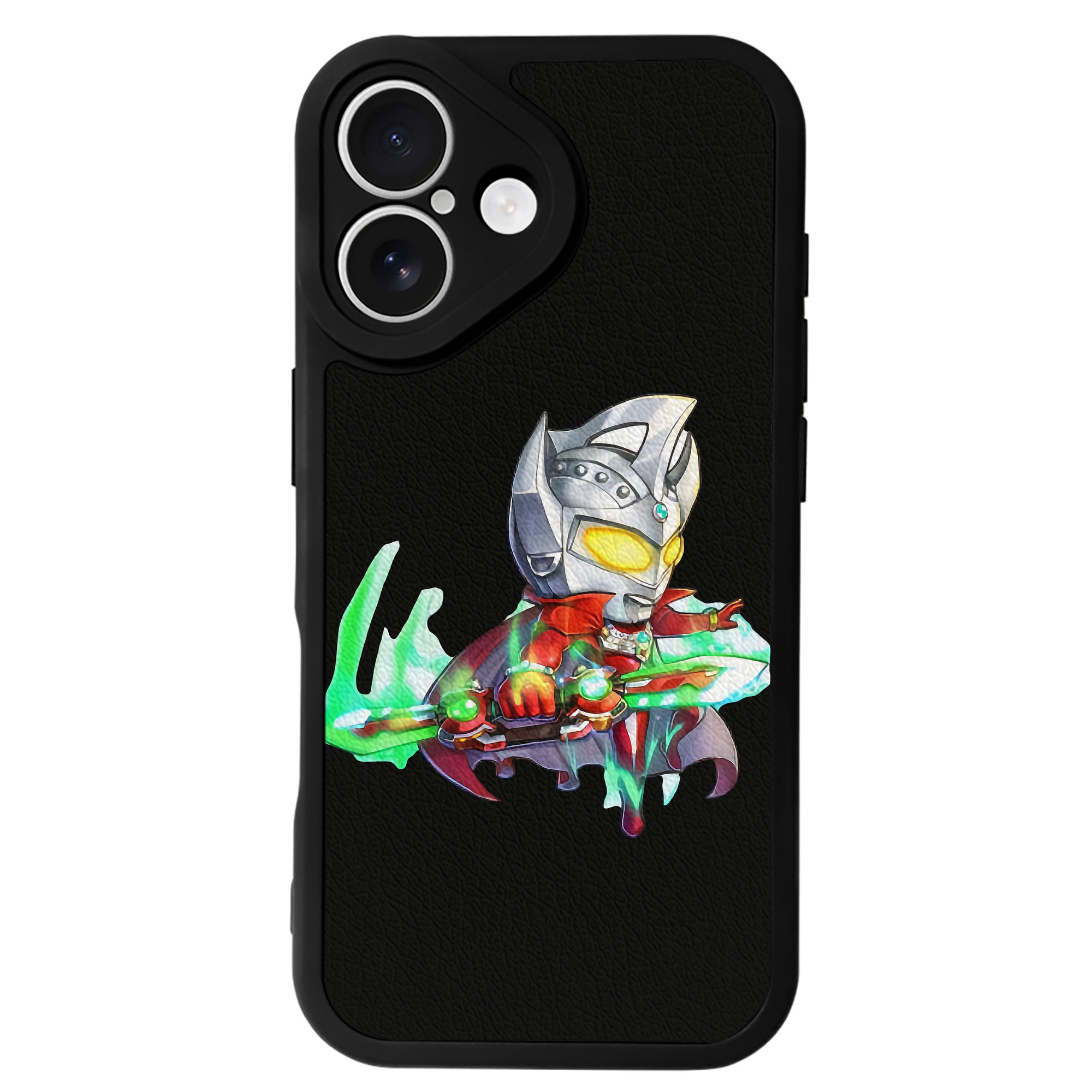 （画像用） ウルトラマン Ultraman 【iPhone 16シリーズ対応】シリコンスマホケース（レザー調） 材質：シリコン